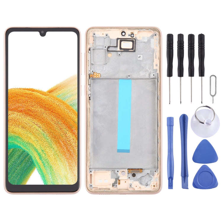 For Samsung Galaxy A33 5G SM-A336 6.36 inch OLED LCD Screen Digitizer Full Assembly with Frame (G...