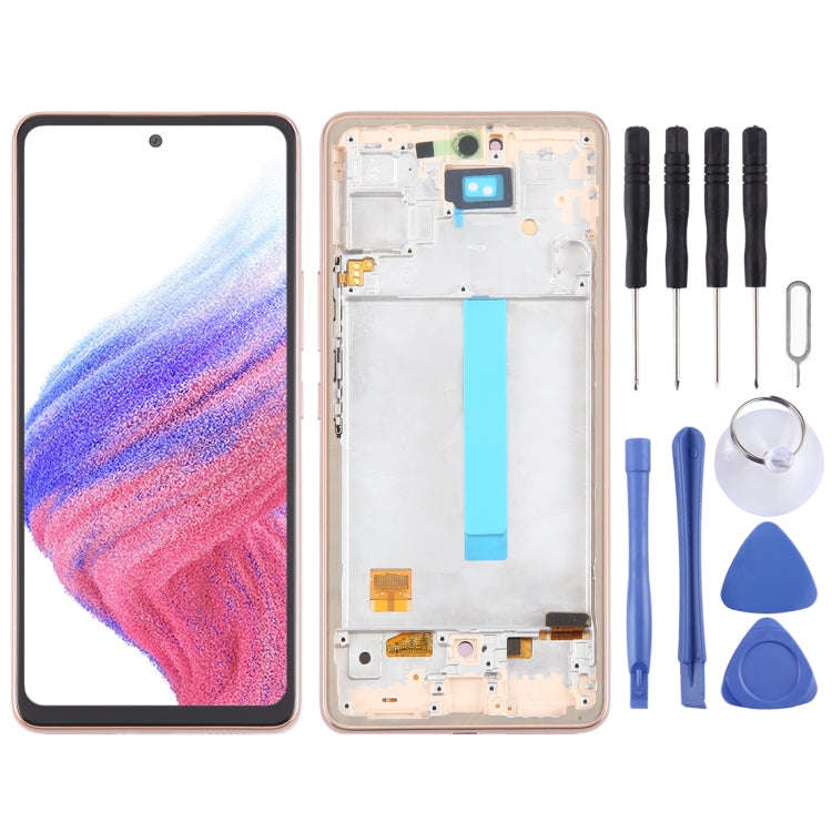 For Samsung Galaxy A53 5G SM-A536 6.48 inch OLED LCD Screen Digitizer Full Assembly with Frame (G...