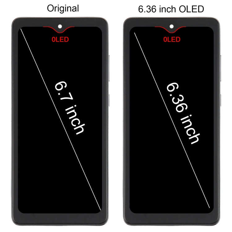 6.36 inch OLED LCD Screen for Samsung Galaxy A72 SM-A725 6.33 inch Digitizer Full Assembly with F...