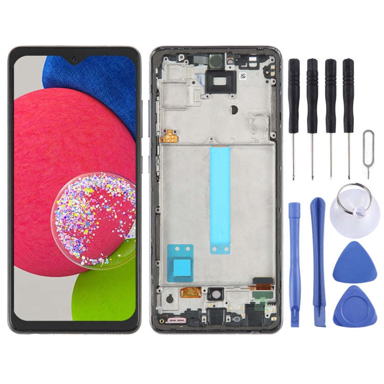 6.33 inch OLED LCD Screen for Samsung Galaxy A52s 5G SM-A528 Digitizer Full Assembly with Frame(B...