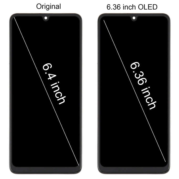 For Samsung Galaxy M22 SM-M225 OLED LCD Screen Digitizer Full Assembly with Frame