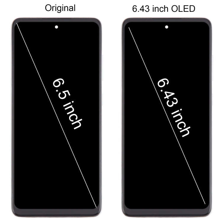 For Samsung Galaxy A52 4G SM-A525 6.43 inch OLED LCD Screen Digitizer Full Assembly with Frame (W...