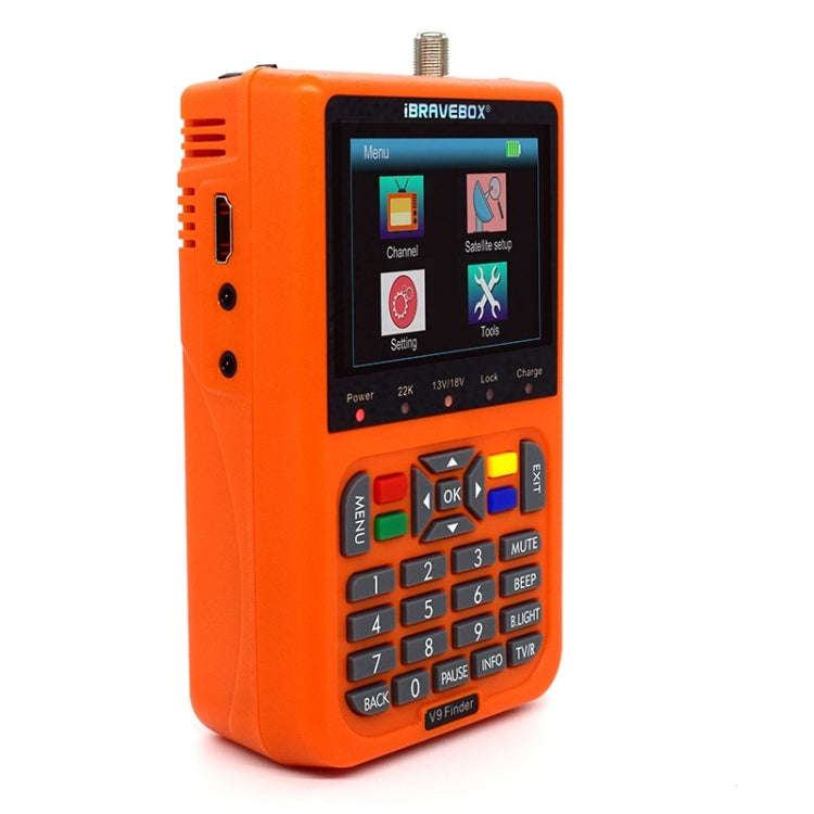 iBRAVEBOX V9 Finder Digital Satellite Signal Finder Meter, Plug Type:AU Plug(Orange)