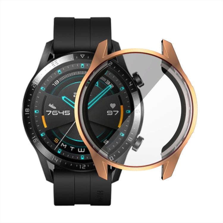 For Huawei Watch GT2 46mm TPU All Inclusive Watch Case(Rose Gold)