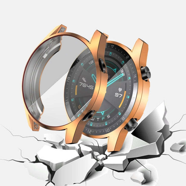 For Huawei Watch GT2 46mm TPU All Inclusive Watch Case(Rose Gold)