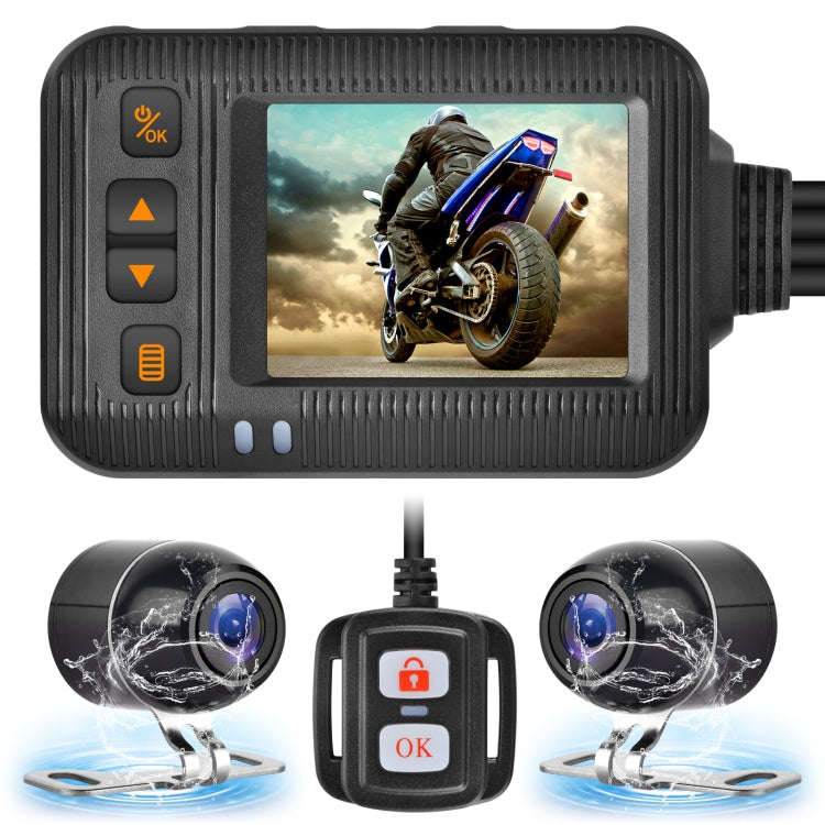 SE20 2.0 inch 1080P Waterproof HD Motorcycle DVR, Support TF Card / Cycling Video / Parking Monit...