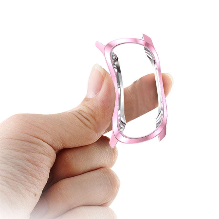 For Garmin Forerunner 245 TPU Electroplated Watch Case(Pink)