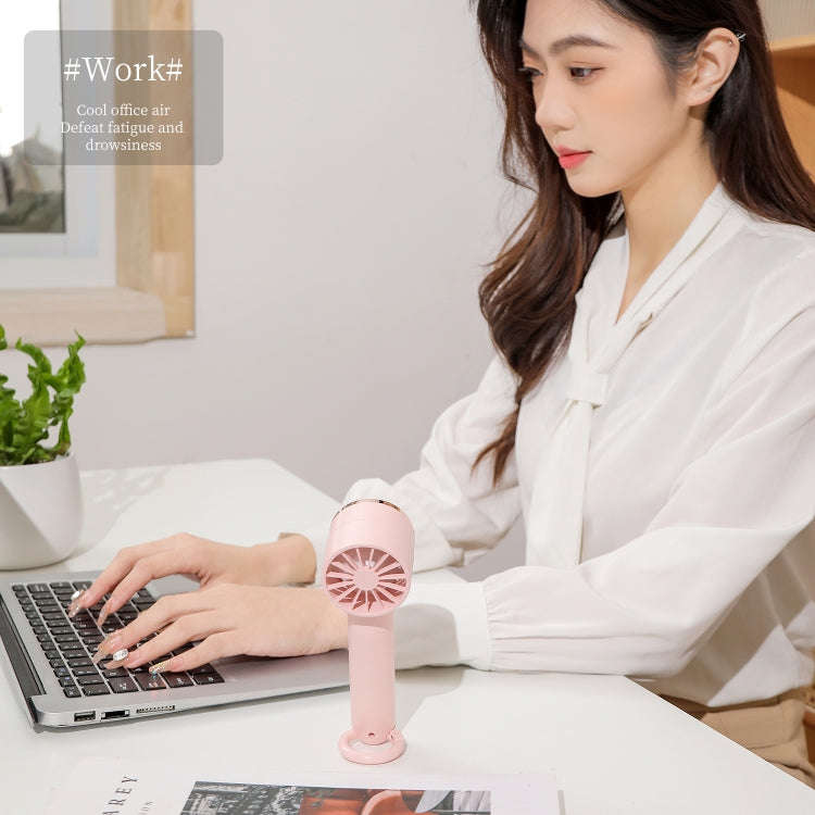 U16 Portable Handheld Cooling Electric Fan(Pink)