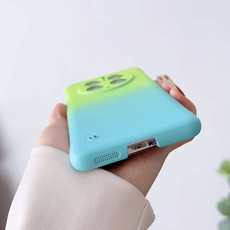 For Huawei Mate 50 Frameless Skin Feel Gradient Phone Case(Green Blue)
