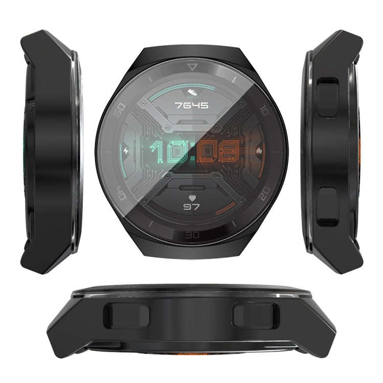 For Huawei GT2e TPU Electroplated All Inclusive Watch Case(Black)