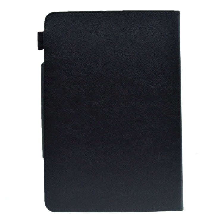 For 8 inch Suede Cross Texture Magnetic Clasp Leather Tablet Case(Black)