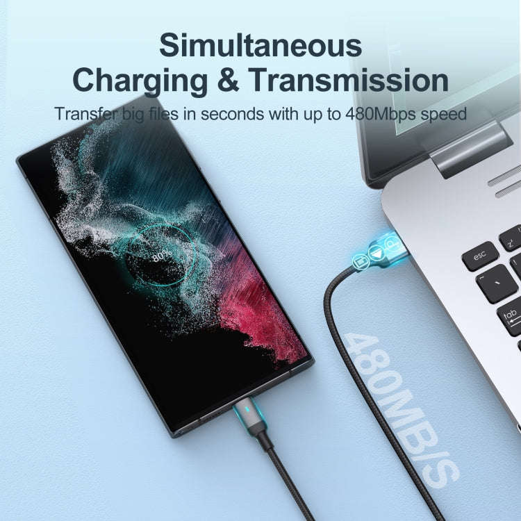 JOYROOM S-UC027A10 Extraordinary Series 3A USB-A to USB-C / Type-C Fast Charging Data Cable, Cabl...