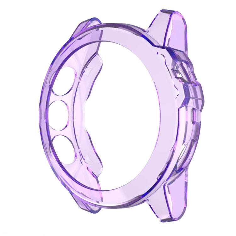 For Garmin Fenix 5X TPU Translucent Watch Case(Purple)