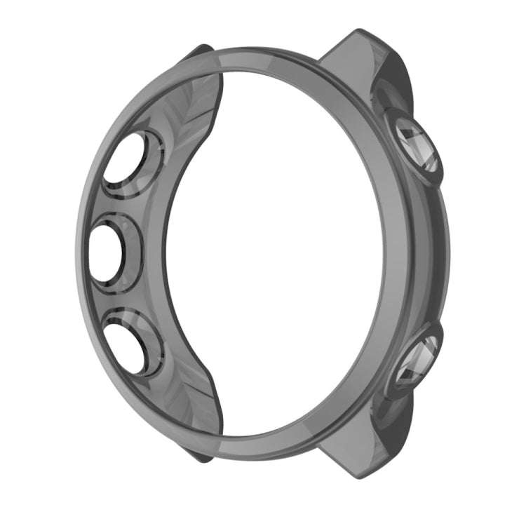 For Garmin Forerunner 245 TPU Translucent Watch Case(Black)