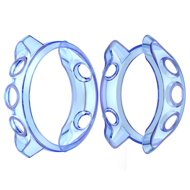 For Garmin Forerunner 245 TPU Translucent Watch Case(Blue)