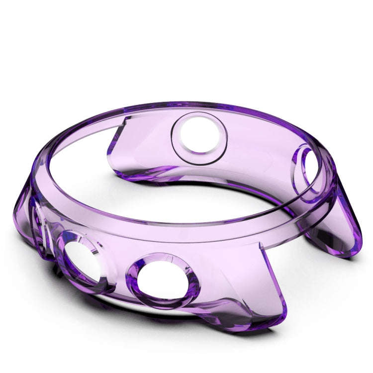 For Garmin Forerunner 245 TPU Translucent Watch Case(Purple)