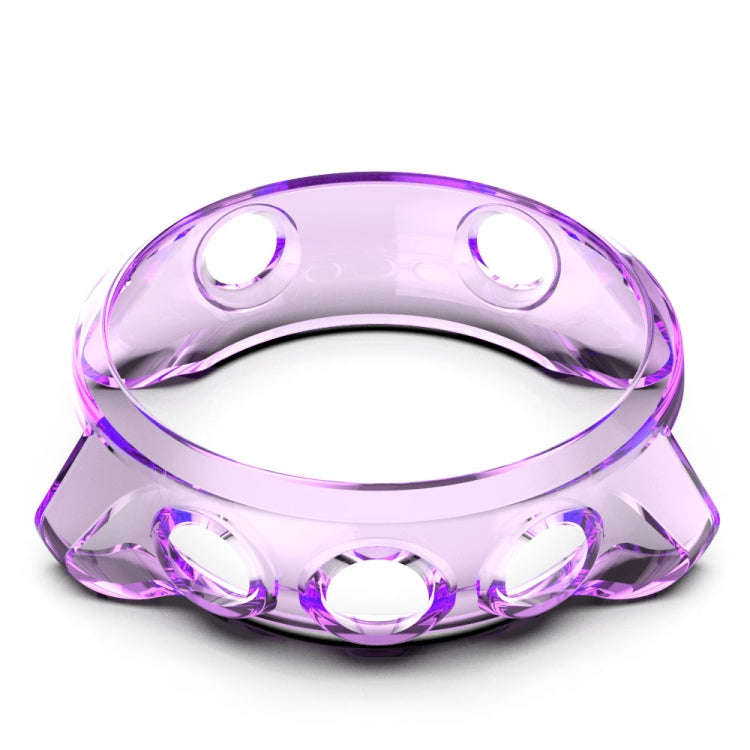 For Garmin Forerunner 245 TPU Translucent Watch Case(Purple)