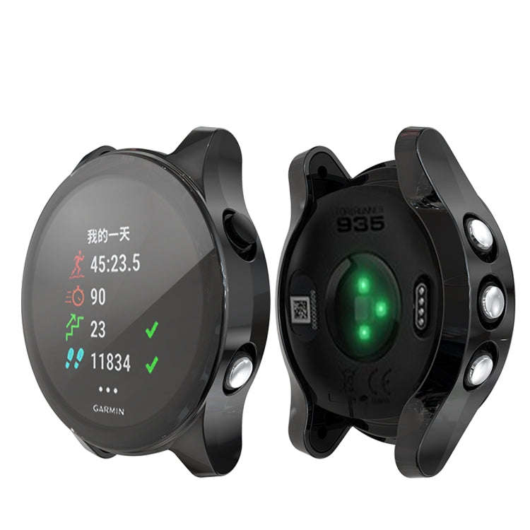 For Garmin Forerunner 935 TPU Electroplated Watch Case(Black)