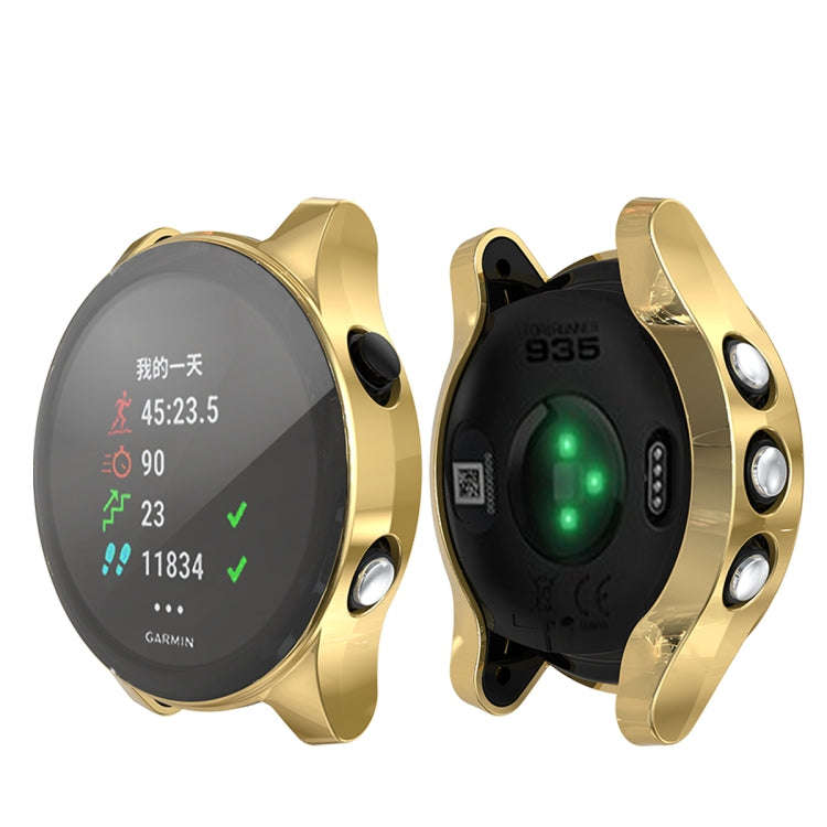 For Garmin Forerunner 935 TPU Electroplated Watch Case(Golden)