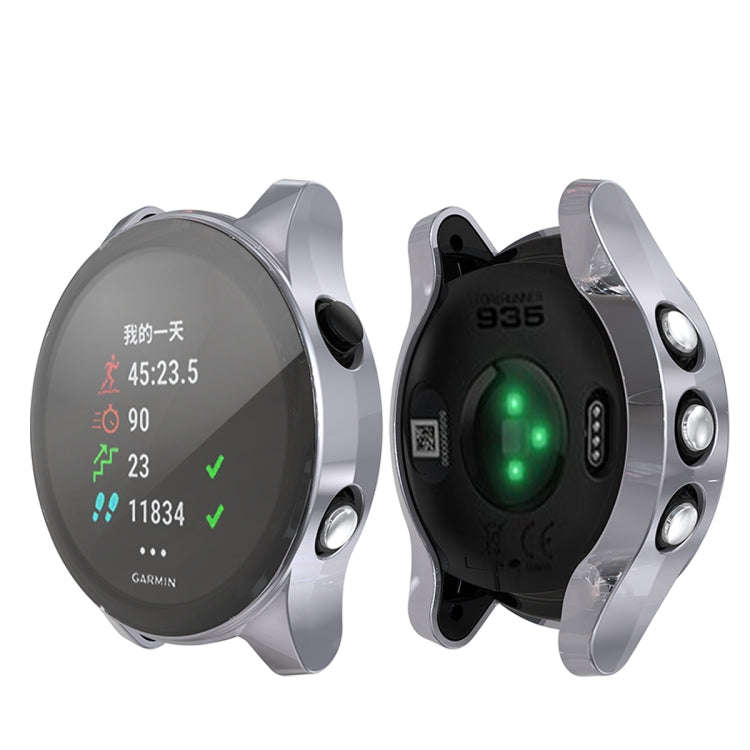 For Garmin Forerunner 935 TPU Electroplated Watch Case(Gun Color)