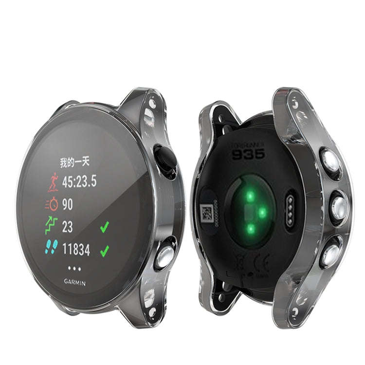 For Garmin Forerunner 935 TPU Electroplated Watch Case(Transparent)