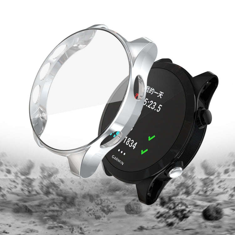 For Garmin Forerunner 935 TPU Electroplated Watch Case(Silver)