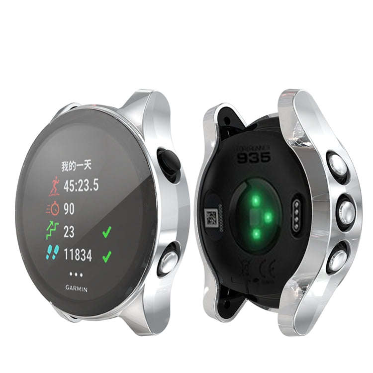 For Garmin Forerunner 935 TPU Electroplated Watch Case(Silver)