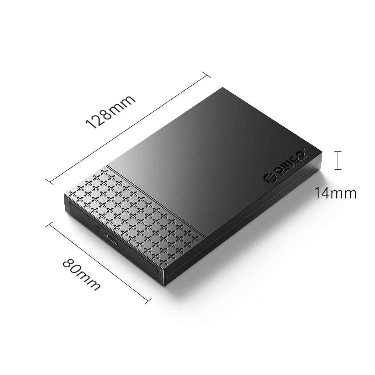 ORICO ORICO-2526C3-V1 2.5 inch USB 3.0 USB-A to Type-C Hard Drive Enclosure External Storage Case...