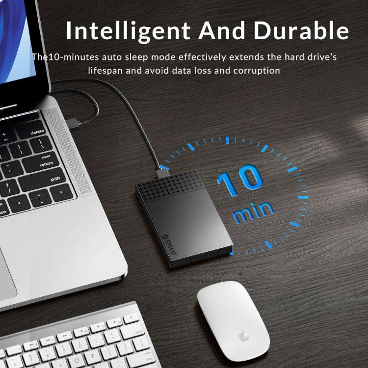 ORICO ORICO-2526C3-V1 2.5 inch USB 3.0 USB-A to Type-C Hard Drive Enclosure External Storage Case...