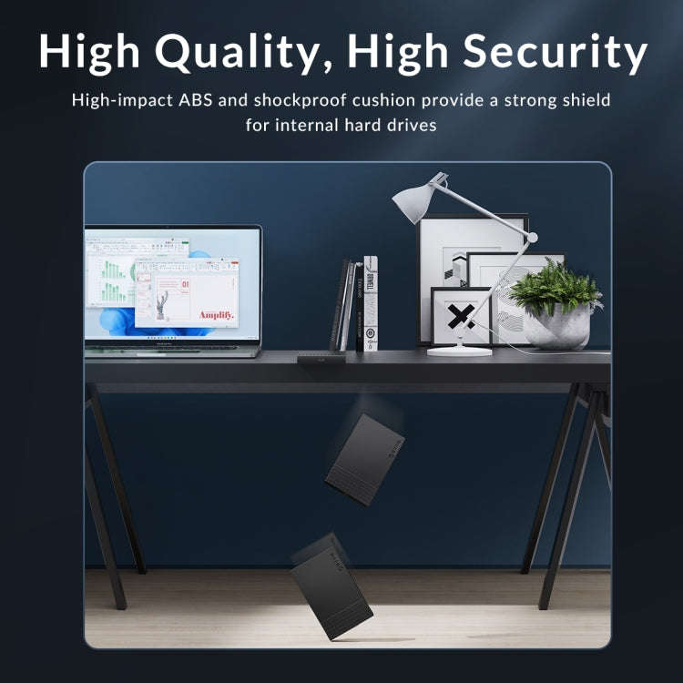 ORICO ORICO-2526C3-V1 2.5 inch USB 3.0 USB-A to Type-C Hard Drive Enclosure External Storage Case...