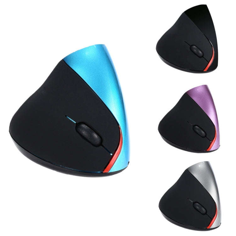 HXSJ A889 6 Keys 2400DPI 2.4GHz Vertical Wireless Mouse Rechargeable(Black)