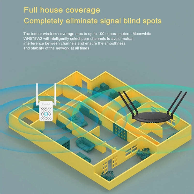 Wavlink WN578W2 300Mbps 2.4GHz WiFi Extender Repeater Home Wireless Signal Amplifier(AU Plug)