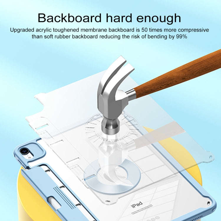 For Huawei MatePad 11 Detachable Rotating Leather Tablet Case(Grey)