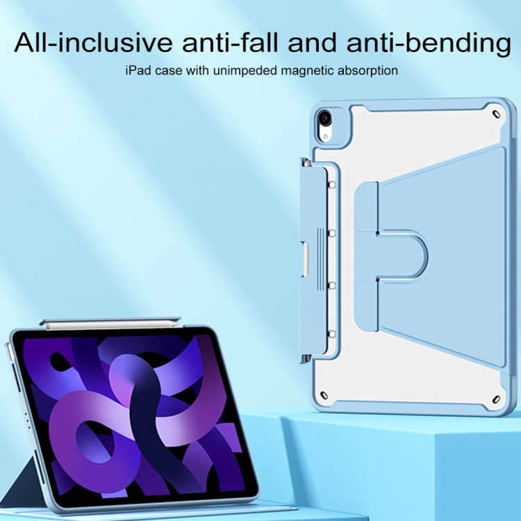 For Huawei MatePad 11 Detachable Rotating Leather Tablet Case(Blue)