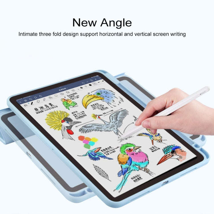 For Huawei MatePad 11 Acrylic Rotating Leather Tablet Case(Blue)