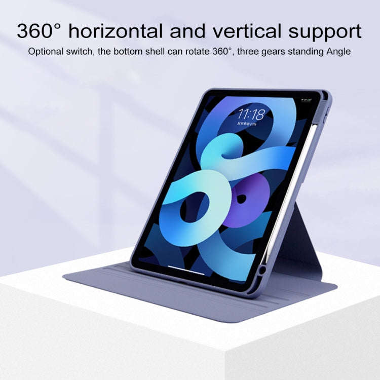 For Huawei MatePad 11 Acrylic Rotating Leather Tablet Case(Blue)