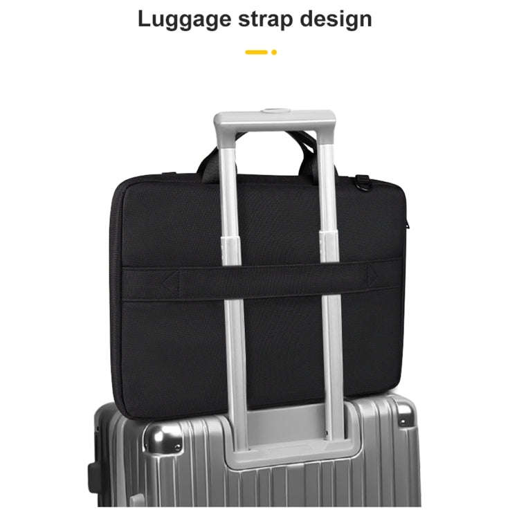 ST11 Polyester Thickened Laptop Bag, Size:14.1-15.4 inch(Black)