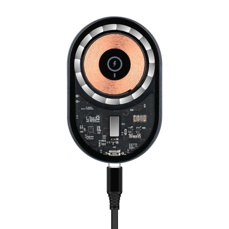 X9F Transparent Magnetic Air Vent Wireless Car Charger