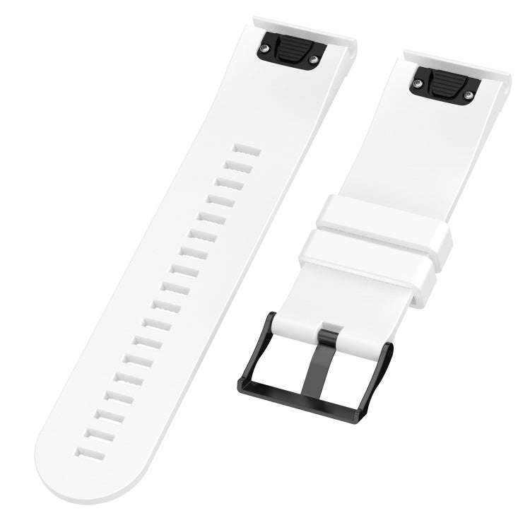 For Garmin Fenix 5X (26mm) Fenix3 / Fenix3 HR Silicone Watch Band(White)