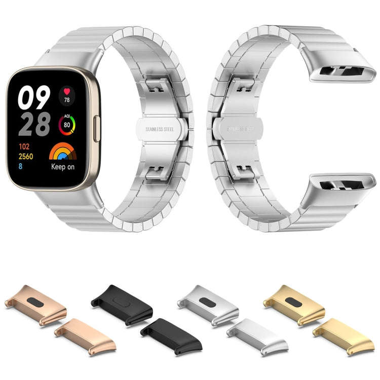 For Xiaomi Redmi Watch 3 / Mi Watch Lite 3 1 Pair Metal Watch Band Connector(Silver)