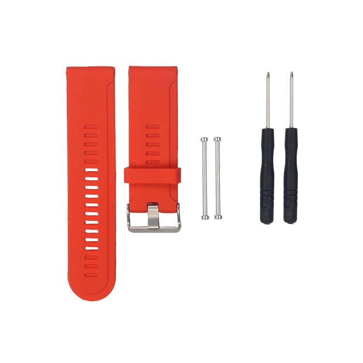 For Garmin Fenix3 HR Silicone Watch Band(Red)