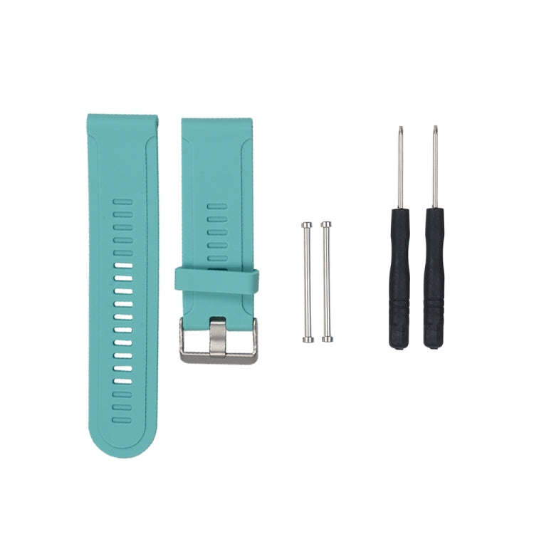 For Garmin Fenix3 HR Silicone Watch Band(Mint Green)
