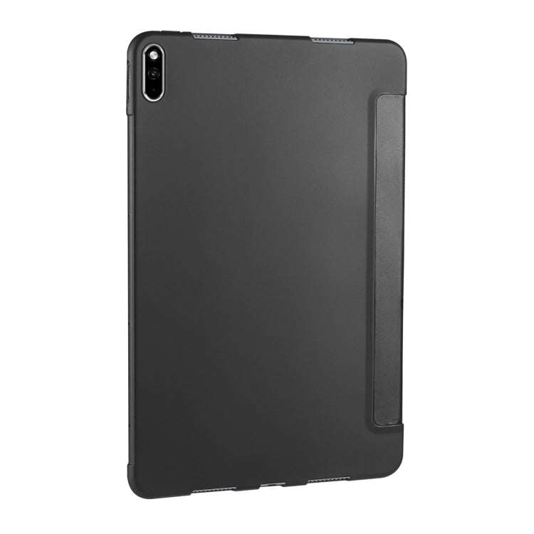For Huawei MatePad Pro 10.8 inch 3-folding Horizontal Flip PU Leather + Shockproof Honeycomb TPU ...