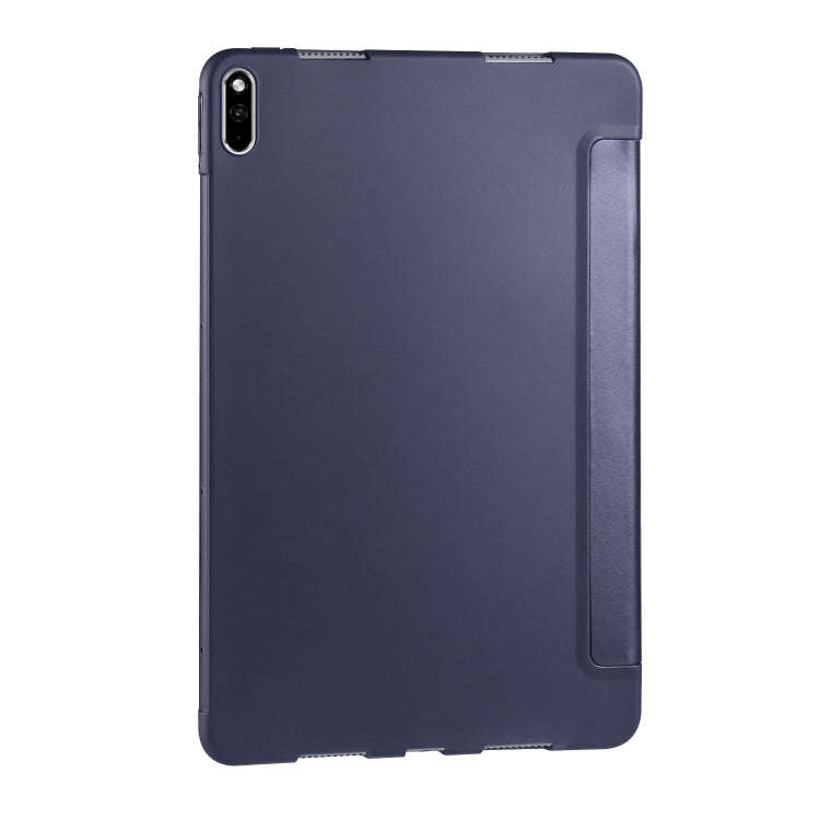 For Huawei MatePad Pro 10.8 inch 3-folding Horizontal Flip PU Leather + Shockproof Honeycomb TPU ...