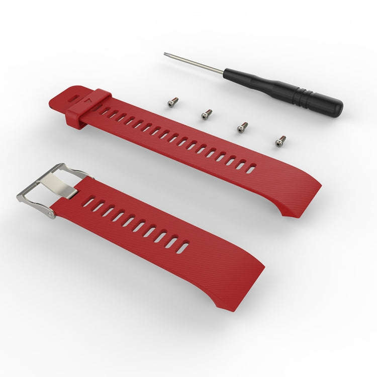 For Garmin Forerunner 30 / 35 Silicone Watch Band(Red)