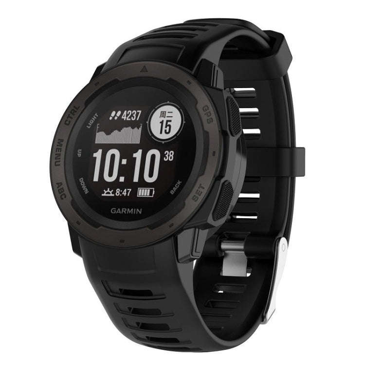 For Garmin Instinct Silicone Watch Band(Grey)