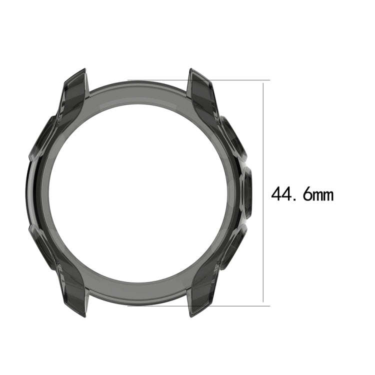 For Garmin Forerunner 245 / 245M Smart Watch Silicone Protective Case(Transparent Black)