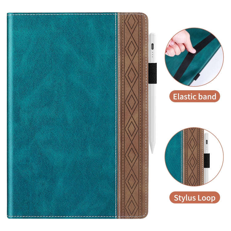 For Huawei MatePad SE Splicing Series Tablet Leather Case(Dark Green)