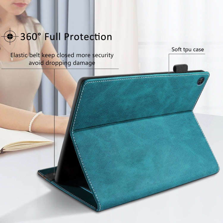 For Huawei MatePad SE Splicing Series Tablet Leather Case(Dark Green)