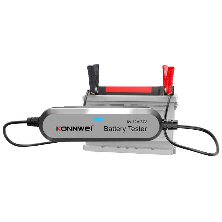 KONNWEI BK200 6V/12V/24V Car Bluetooth Battery Tester(Silver)